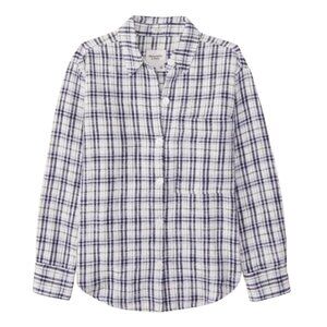 Abercrombie & Fitch Oversized Tweed Button Up Shirt Plaid Preppy - Medium